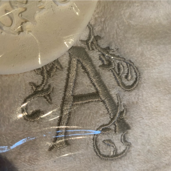 New - ‘A’ Monogram Towel and ornament. - Picture 4 of 5